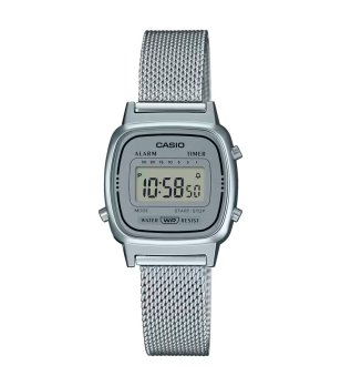Дамски сребрист дигитален часовник Casio снимка