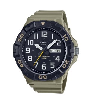 Мъжки зелен часовник с дата Casio снимка