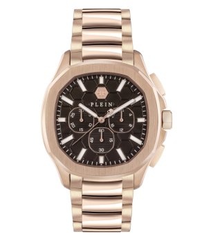 Мъжки часовник в розово злато с кафяв циферблат NOBILE LADY-CHRONOMETER Philipp Plein снимка