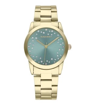 Дамски златист часовник със зелен циферблат Radiant FIJI 36mm снимка