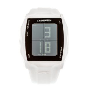 Мъжки бял дигитален часовник Chronotech снимка
