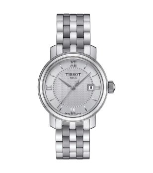 Дамски сребрист часовник с метална верижка BRIDGEPORT Tissot снимка