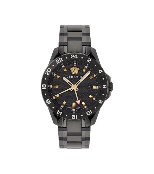 Мъжки черен часовник с GMT функция SPORT TECH GMT Versace снимка