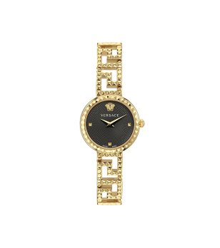 Дамски златист часовник с черен циферблат Versace GREEK GODDESS снимка
