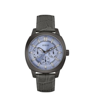 Мъжки сив часовник със син циферблат Guess снимка