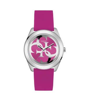 Дамски розов часовник с каучукова каишка Guess G Twist снимка