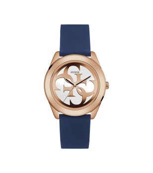 Дамски син часовник с лого циферблат Guess снимка