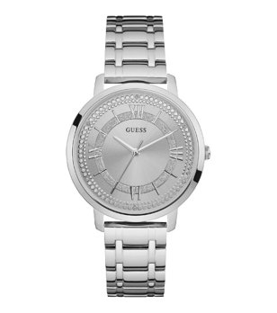 Дамски сребрист часовник с римски цифри Guess Montauk снимка