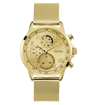 Мъжки златист часовник с мрежеста верижка Guess снимка