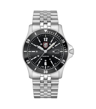 Мъжки сребрист часовник с черен циферблат Luminox Sport Timer 0910 снимка