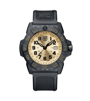 Мъжки черен часовник със златист циферблат Luminox NAVY SEAL GOLD LIMITED EDITION снимка
