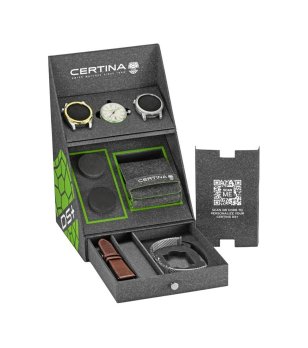 Мъжки сребрист часовник с автоматичен механизъм Certina DS+ Powermatic 80.611 снимка