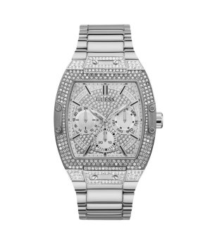 Сребрист мъжки часовник с кристали PHOENIX Guess снимка