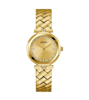 Дамски златист часовник с камъни Guess RUMOR снимка