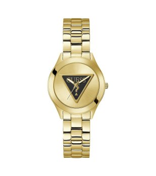 Дамски златист часовник с метална верижка Guess снимка