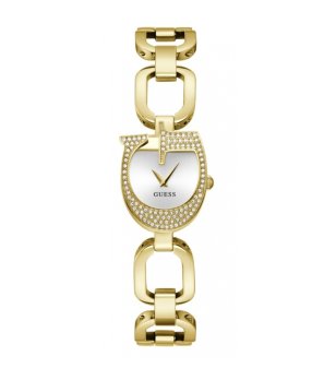 Златист дамски часовник с кристали GIA Guess снимка
