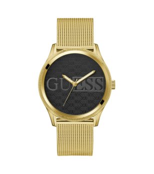 Мъжки златист часовник с черен циферблат Guess REPUTATION снимка