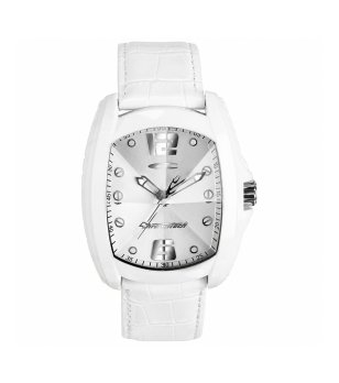Дамски бял часовник с кожена каишка CHRONOTECH ANDROID снимка