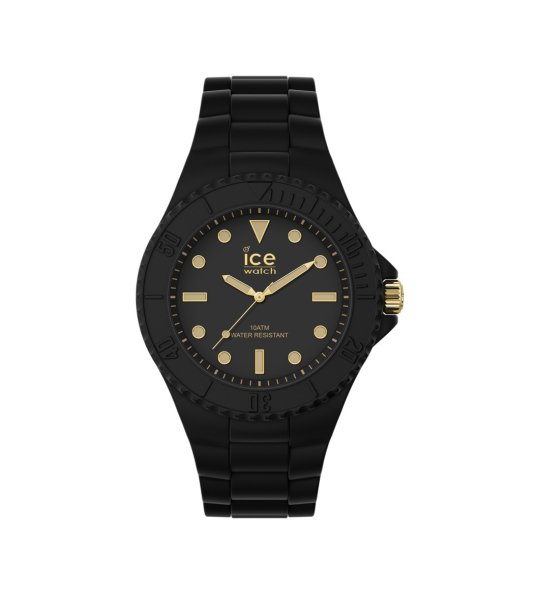 Unisex черен часовник с черна каишка Generation Black Gold Medium Ice снимка