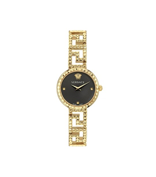 Дамски златист часовник с черен циферблат Versace GREEK GODDESS снимка
