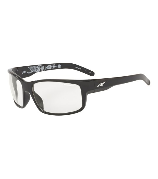 Черни мъжки слънчеви очила с прозрачни стъкла Arnette снимка