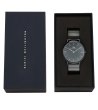 Дамски черен часовник с метална верижка Daniel Wellington Classic Piano Link-1 снимка