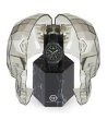 Мъжки черен часовник с черна силиконова верижка Philipp Plein-2 снимка