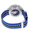 Мъжки сребрист часовник с хронограф и син найлонов ремък Tissot QUICKSTER GTS NBA-1 снимка