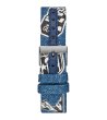 Унисекс сребрист часовник с деним каишка Guess-1 снимка