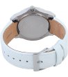 Дамски бял часовник с кожена каишка Guess-1 снимка
