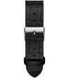 Дамски черен часовник с широка кожена каишка Guess-1 снимка