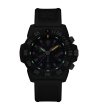 Мъжки черен хронограф часовник с тъмносин циферблат NAVY SEAL CARBONOX Luminox-1 снимка