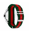 Мъжки зелен часовник с червени ивици Gucci Dive-1 снимка