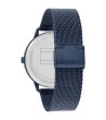 Мъжки тъмносин часовник с мрежеста верижка Tommy Hilfiger-2 снимка