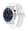 Мъжки бял часовник с тъмносин циферблат TOMMY HILFIGER-1 снимка