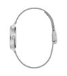 Дамски сребрист часовник с метална мрежеста верижка GUESS-2 снимка