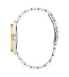 Дамски двуцветен часовник с черен циферблат и кристали DESIRE Guess-2 снимка