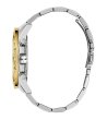 Мъжки златисто-сребрист часовник с кристали MAJESTIC Guess-1 снимка