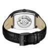 Мъжки черен автоматичен часовник със син циферблат Kenneth Cole-1 снимка