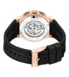 Мъжки черен часовник със скелетон циферблат Kenneth Cole-1 снимка