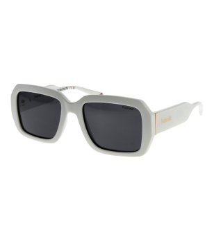 Бели унисекс слънчеви очила с поляризирани стъкла Polaroid снимка