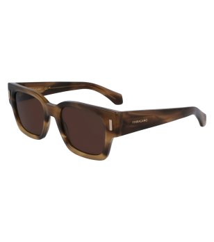 Мъжки кафяви слънчеви очила Ferragamo снимка