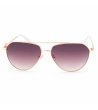 Дамски златисти слънчеви очила с кафяви стъкла Guess-1 снимка