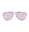 Унисекс слънчеви очила с черна рамка и розови стъкла Guess-1 снимка