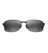 Черни унисекс слънчеви очила с метална рамка MAUI JIM-1 снимка