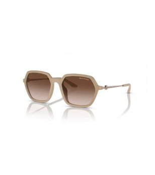 Бежови слънчеви очила с кафяви стъкла Armani Exchange снимка