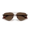 Мъжки слънчеви очила кафяв метал Emporio Armani-1 снимка