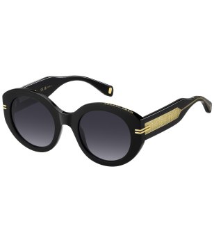 Дамски черни слънчеви очила с кръгла рамка Marc Jacobs снимка