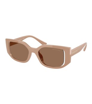 Дамски бежови слънчеви очила с кафяви стъкла DENALI Michael Kors снимка