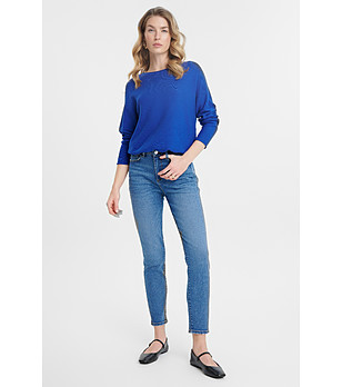 Дамски сини дънки скини JEANS снимка